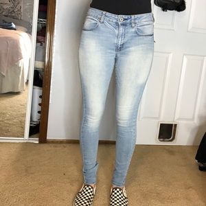 american eagle classic light wash jegging